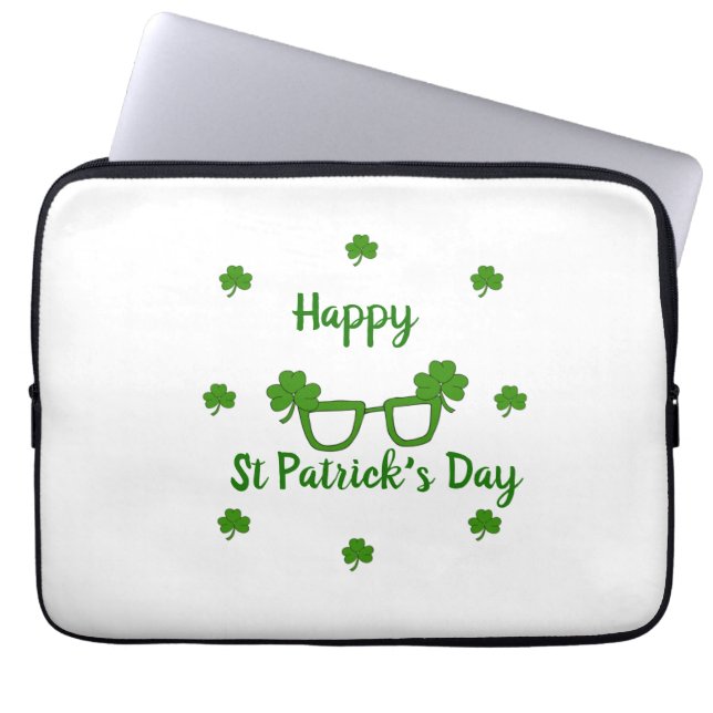 Housse Pour Ordinateur Portable Bonne Saint Patrick's Day (Devant)