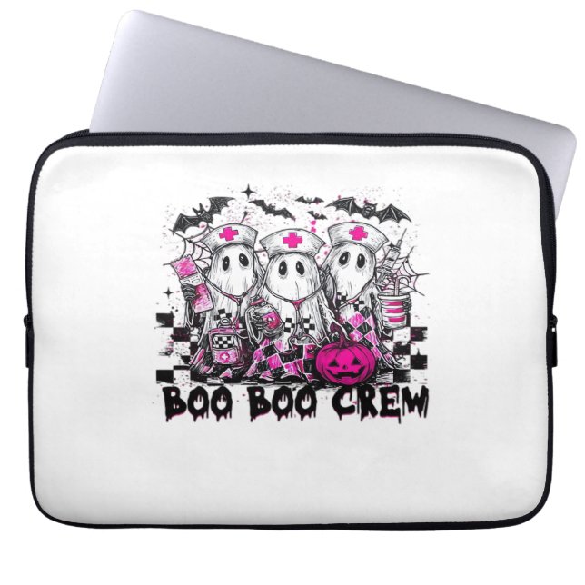 Housse Pour Ordinateur Portable Boo Boo Crew Infirmière d'Halloween T-Shirt classi (Devant)
