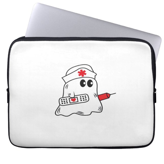 Housse Pour Ordinateur Portable Boo Boo Crew Nurse Halloween Ghost Funny Surdimens (Devant)