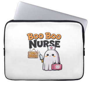 Housse Pour Ordinateur Portable Boo Boo Infirmière En Service Classique T-Shirt