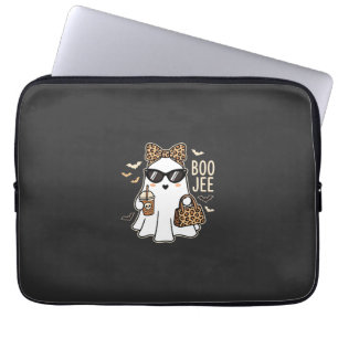 Housse Pour Ordinateur Portable Boo Jee Cute Ghost Halloween Leopard Design_1