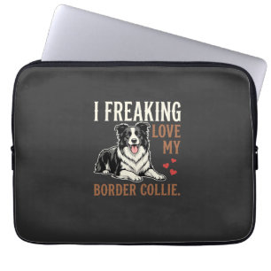 Housse Pour Ordinateur Portable Border Collie drôle d'amour de chien
