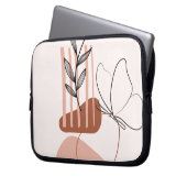 Housse pour ordinateur portable botanique abstrait (devant gauche)