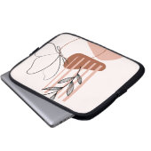 Housse pour ordinateur portable botanique abstrait (Devant bas)