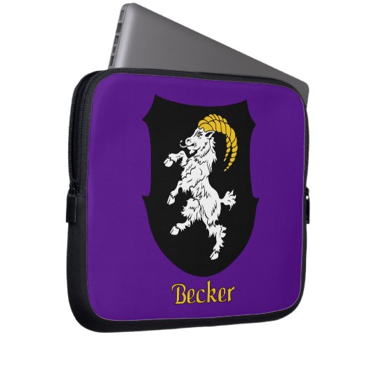 Housse Pour Ordinateur Portable Bouclier historique Becker (Devant droit)