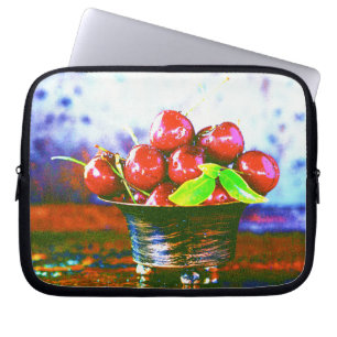 Housse Pour Ordinateur Portable "Boule De Fruits De Cerises" Belle Photo. Commande