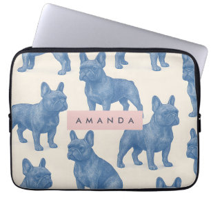 Housse Pour Ordinateur Portable Bouledogue Français Mignon Personnalisé