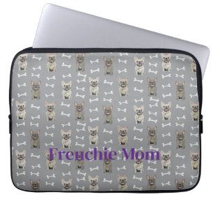 Housse Pour Ordinateur Portable Bouledogues français - gris