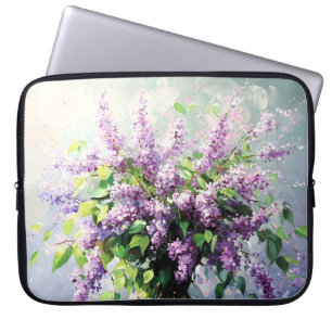 Housse Pour Ordinateur Portable Bouquet de lilas en fleurs de lavande