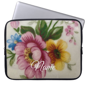 Housse Pour Ordinateur Portable Bouquet Floral de Tasse à Thé