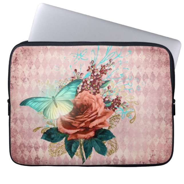 Housse Pour Ordinateur Portable Bouquet Luna Moth (Devant)