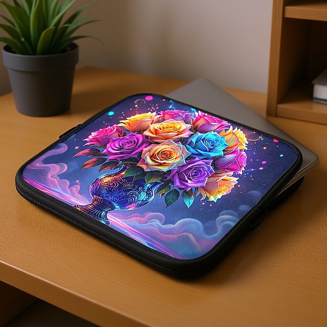 Housse Pour Ordinateur Portable Bouquet Vibrant (Créateur téléchargé)