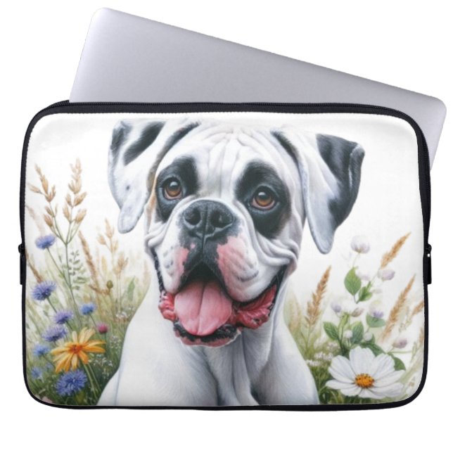 Housse Pour Ordinateur Portable Boxer Chien Beauté ❤️ (Devant)