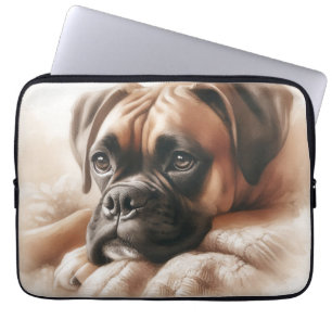 Housse Pour Ordinateur Portable Boxer Dog : Maître de la Fraîcheur et Expert Câlin