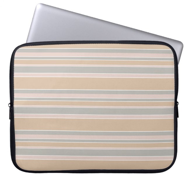 Housse Pour Ordinateur Portable Brayures beiges (Devant)