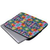 Housse Pour Ordinateur Portable Bright Abstrait Flower Art (Devant bas)