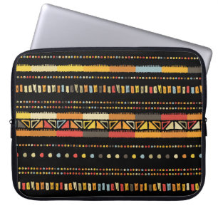 Housse Pour Ordinateur Portable Bright Tribal Stripes Motif artisanal