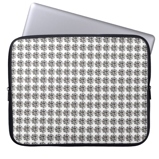 Housse Pour Ordinateur Portable Brillant Diamant rond (Devant)