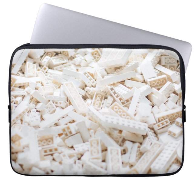 Housse Pour Ordinateur Portable briques blanches (Devant)