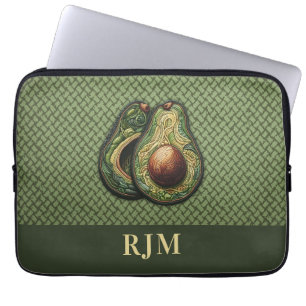 Housse Pour Ordinateur Portable Broderie Avocado Lover Faux