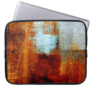 Housse Pour Ordinateur Portable Brosse multicolore dans la structure de l'huile. G
