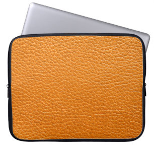 Housse Pour Ordinateur Portable Brown leather texture closeup