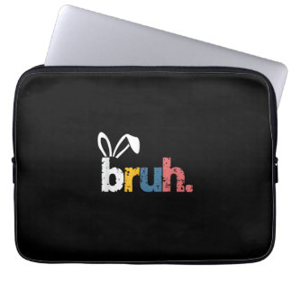 Housse Pour Ordinateur Portable Bruh Bunny Pâques mignonne mème pour les enfants _