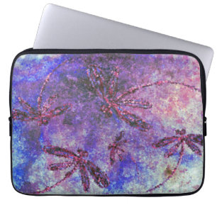 Housse Pour Ordinateur Portable Brume de libellule violette
