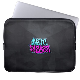 Housse Pour Ordinateur Portable "$BTC S'il vous plaît" (Style 1)