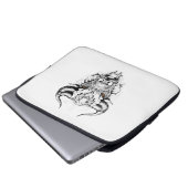 Housse Pour Ordinateur Portable Bull Wild Animal Nature Illustration Art tatouage (Devant bas)