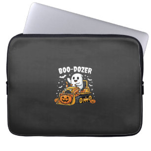 Housse Pour Ordinateur Portable Bulldozer fantôme Halloween Boo Dozer_1