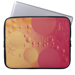 Housse Pour Ordinateur Portable Bulle numérique rose et orange