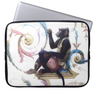 Housse Pour Ordinateur Portable Bulles de soufflage de singe