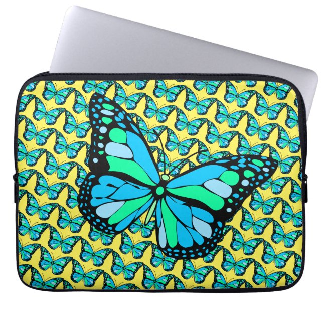 HOUSSE POUR ORDINATEUR PORTABLE BUTTERFLY-21 (Devant)