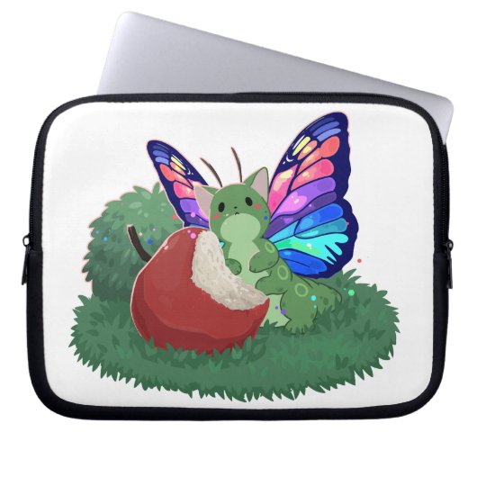 Housse Pour Ordinateur Portable butterfly cat (Devant)