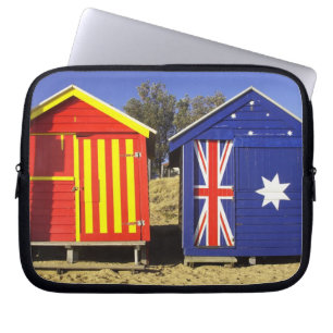 Housse Pour Ordinateur Portable Cabanons de bain, plage de Middle Brighton, Port 2