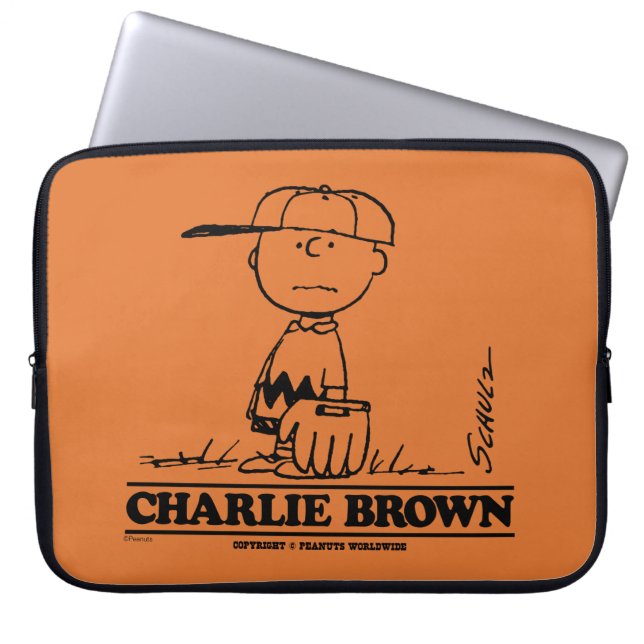 Housse Pour Ordinateur Portable cacahuètes | Charlie Brown Jouer à la balle (Devant)