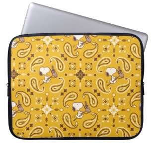 Housse Pour Ordinateur Portable cacahuètes Snoopy Bandana Cowboy