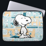Housse Pour Ordinateur Portable cacahuètes | Snoopy Comic Motif<br><div class="desc">Snoopy est l'adorable beagle de Charlie Brown dans la bande dessinée Peanuts de Charles M. Schulz. Découvrez ce joli dessin Peanuts avec Snoopy sur un motif de bande dessinée.</div>
