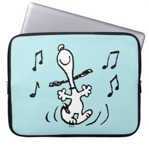 Housse Pour Ordinateur Portable cacahuètes   Snoopy Dancing