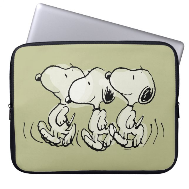 Housse Pour Ordinateur Portable cacahuètes | Snoopy Walking Tall (Devant)