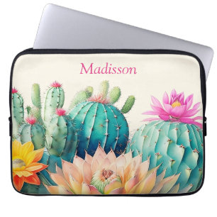 Housse Pour Ordinateur Portable Cactus Et Succulents Nommés