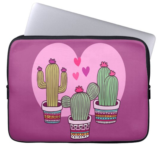 Housse Pour Ordinateur Portable Cactus mignon (Devant)