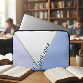 Housse Pour Ordinateur Portable Cadeau de nom esthétique personnalisé bleu pour el