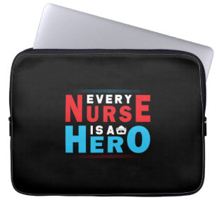 Housse Pour Ordinateur Portable Cadeau infirmière Chaque Infirmière Est Un Héros