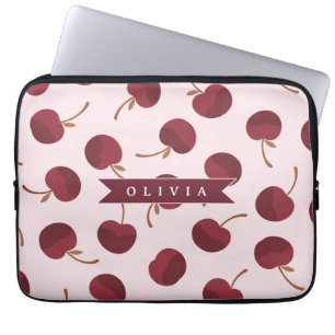 Housse Pour Ordinateur Portable Cadeau Personnalisé avec Motif Cerisier Esthétique