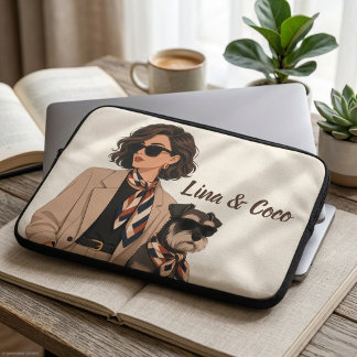 Housse Pour Ordinateur Portable "Cadeau personnalisé pour maman de chien" "Proprié