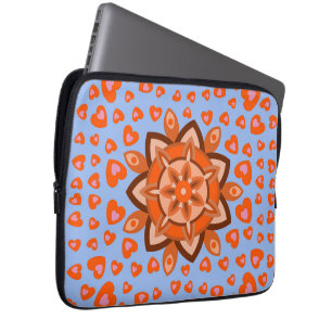 HOUSSE POUR ORDINATEUR PORTABLE CADEAU PETIT AMI PETITE AMIE MARI FEMME COEUR D'AM