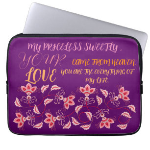 HOUSSE POUR ORDINATEUR PORTABLE CADEAU POUR MAMAN, SOEUR, FILLE, AMIE, PETITE AMIE