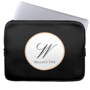 Housse Pour Ordinateur Portable Cadeau technologique personnalisé avec nom et init